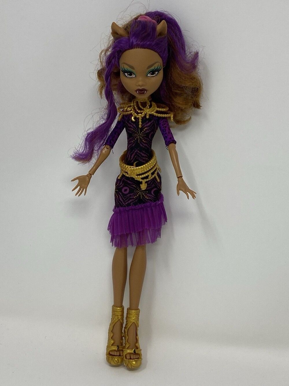 Monster High Clawdeen Wolf Frights Camera Action Doll G1 Mattel Shoes 2008*Read